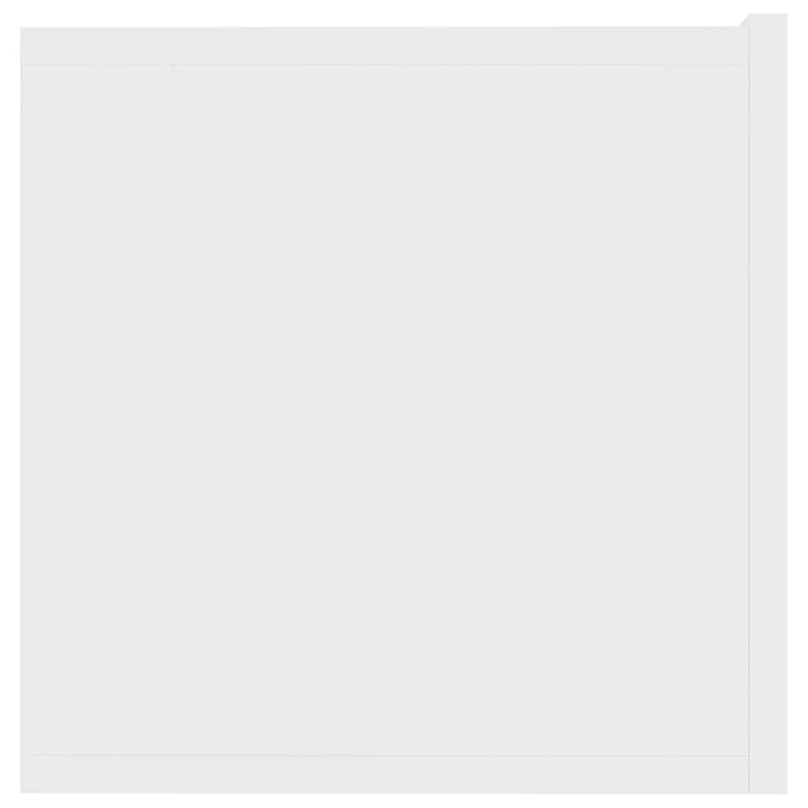 Meuble TV Blanc 80x30x30 cm Bois d'ingénierie - 7