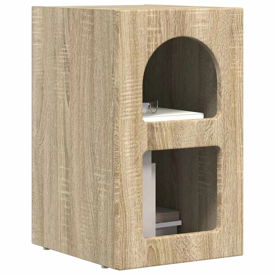 Table de chevet ELST Chêne Sonoma 29,5 x 33,5 x 50 cm - 3