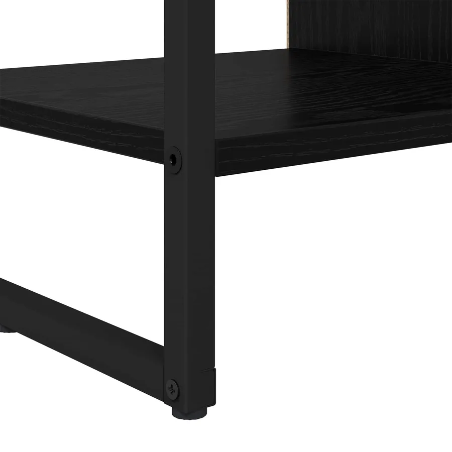 Meuble d'appoint Chêne noir 96,5 x 30 x 75 cm Bois d'ingénierie - 10