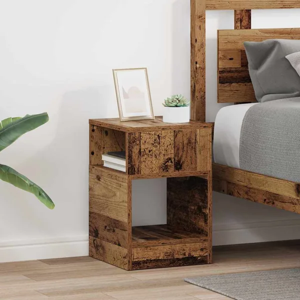 Table d'appoint 2 pcs Bois ancien 30,5 x 30 x 45 cm