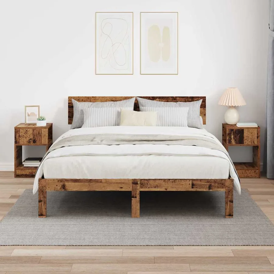 Table d'appoint 2 pcs Bois ancien 30,5 x 30 x 45 cm - 4
