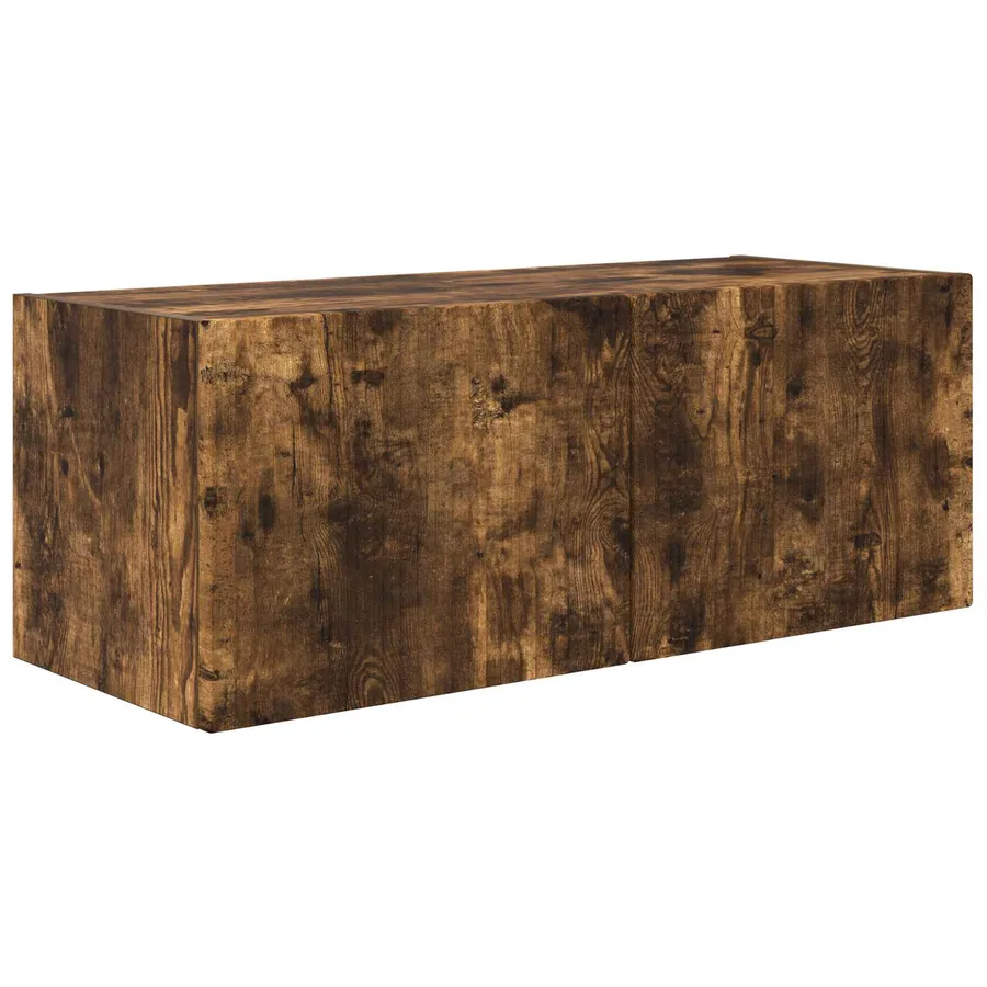 Ensemble de meuble TV mural 4 pcs Chêne fumé Bois d'ingénierie - 6