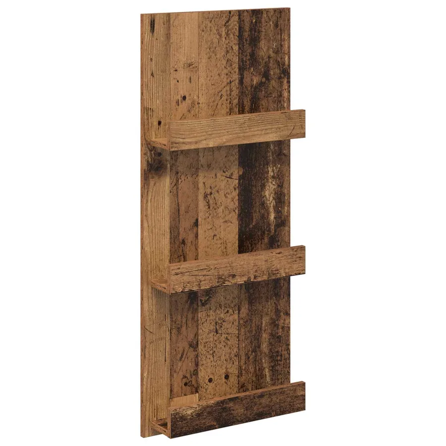Étagère à magazines avec étagère Bois ancien 43 x 11 x 102 cm - 2