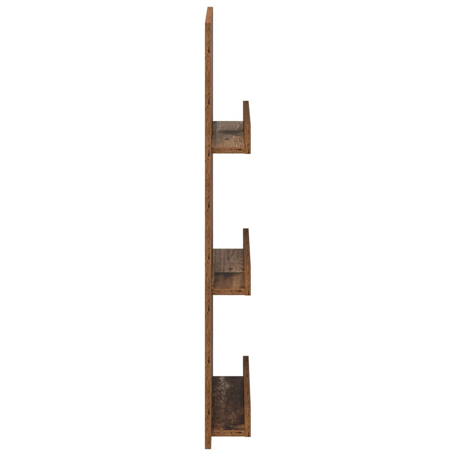 Étagère à magazines avec étagère Bois ancien 43 x 11 x 102 cm - 6