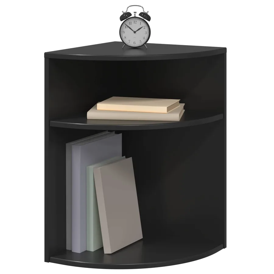 Table d'appoint Noir 39,7 x 39,7 x 60 cm Bois d'ingénierie - 3