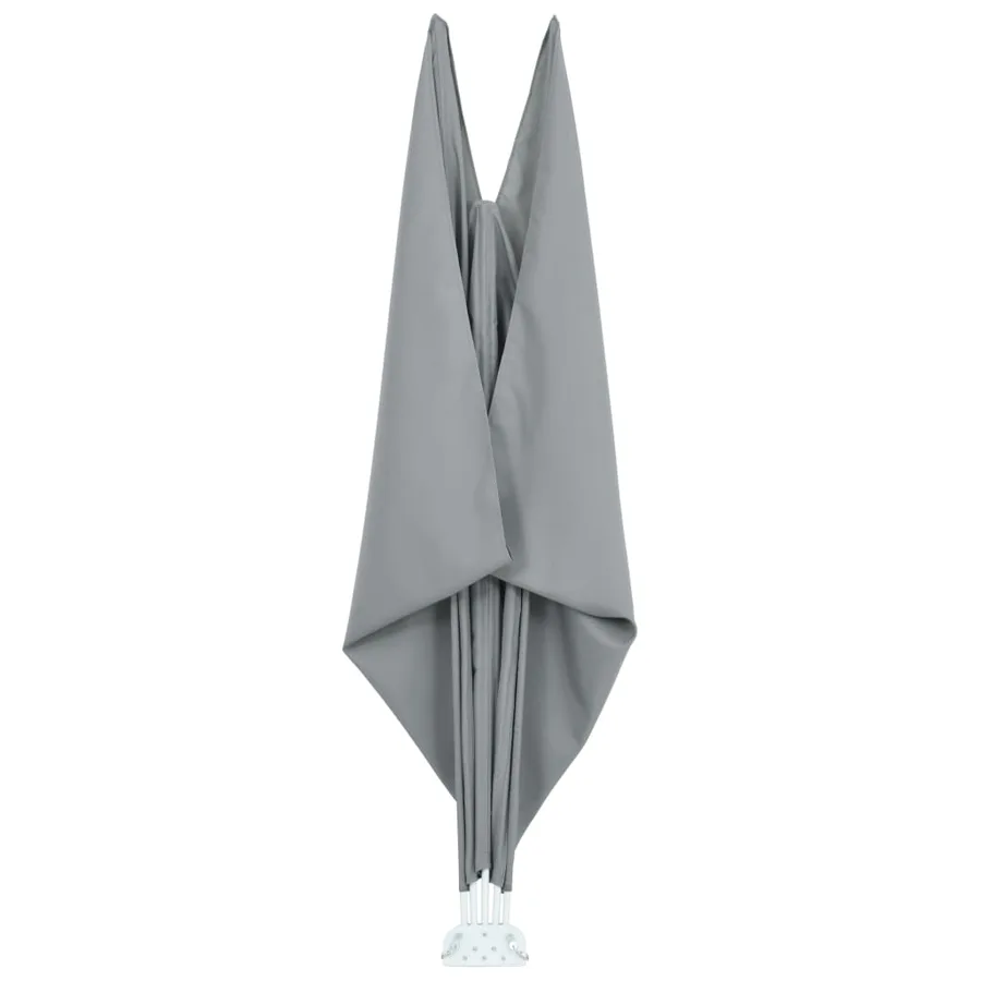 Auvent latéral pliable de terrasse Gris 240 x 160 cm - 6