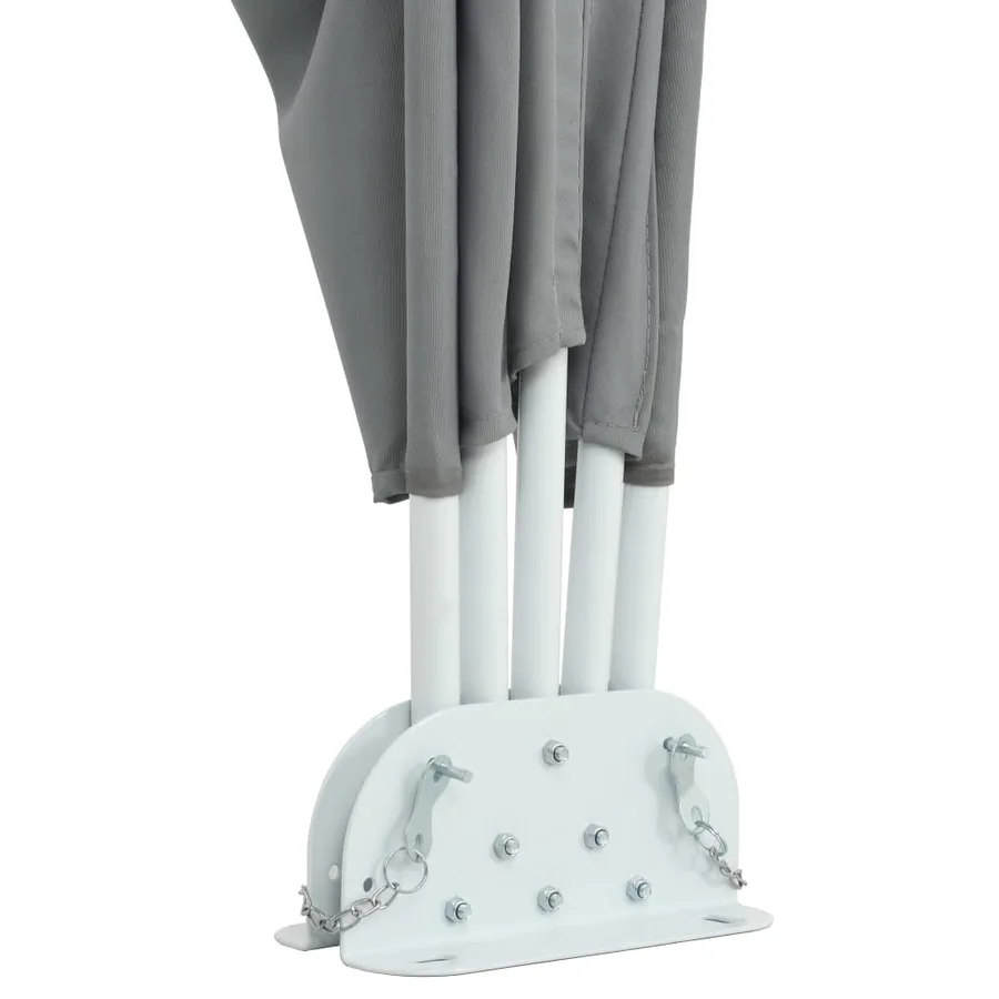 Auvent latéral pliable de terrasse Gris 240 x 160 cm - 7