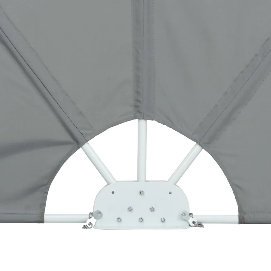 Auvent latéral pliable de terrasse Gris 240 x 160 cm - 8