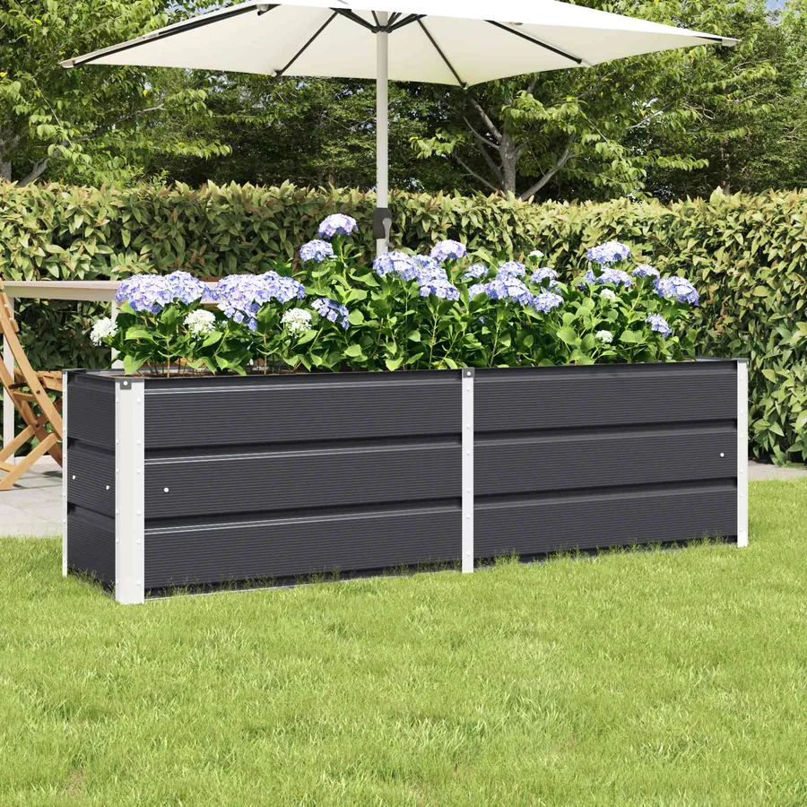 Jardinière Anthracite 160 x 40 x 45 cm Acier