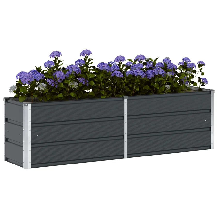 Jardinière Anthracite 160 x 40 x 45 cm Acier - 3
