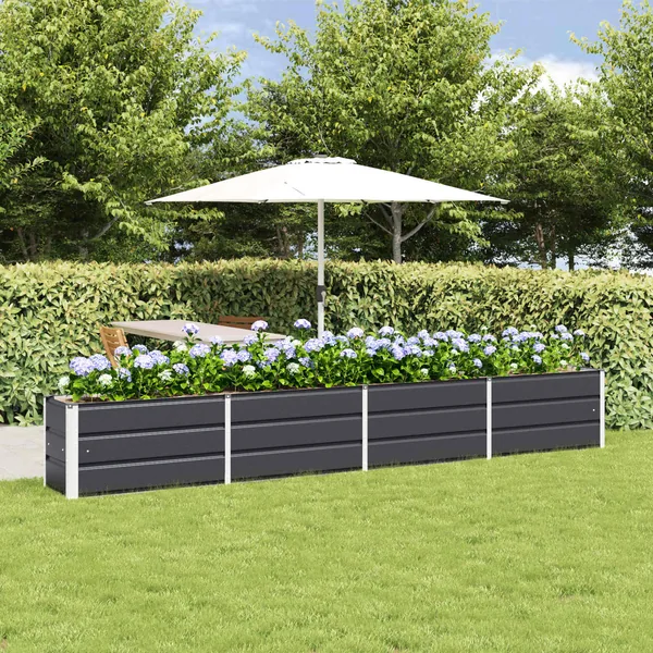 Jardinière Anthracite 320 x 40 x 45 cm Acier