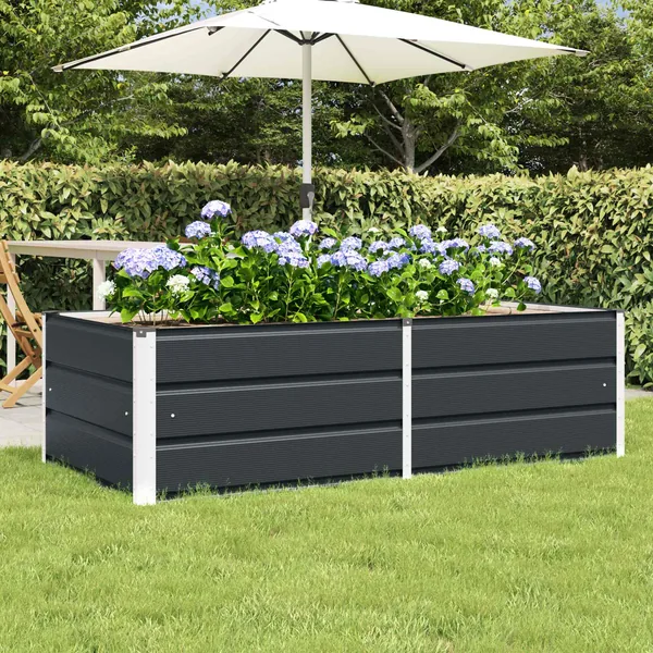 Jardinière Anthracite 160 x 80 x 45 cm Acier