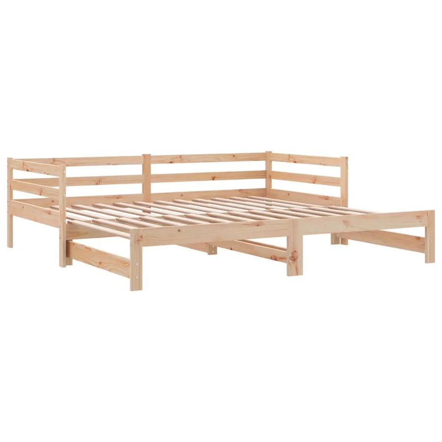 Lit coulissant sans matelas 2x(90x200) cm - 11