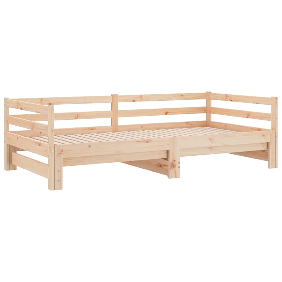 Lit coulissant sans matelas 2x(90x200) cm - 3