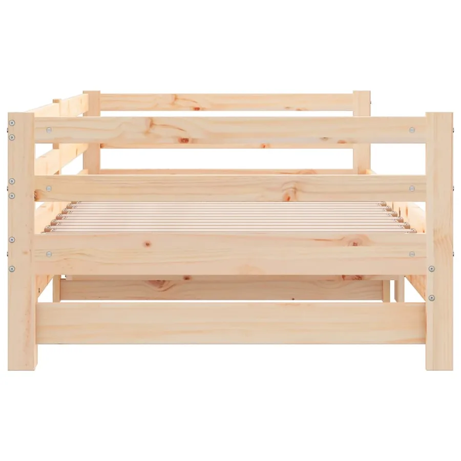 Lit coulissant sans matelas 2x(90x200) cm - 7