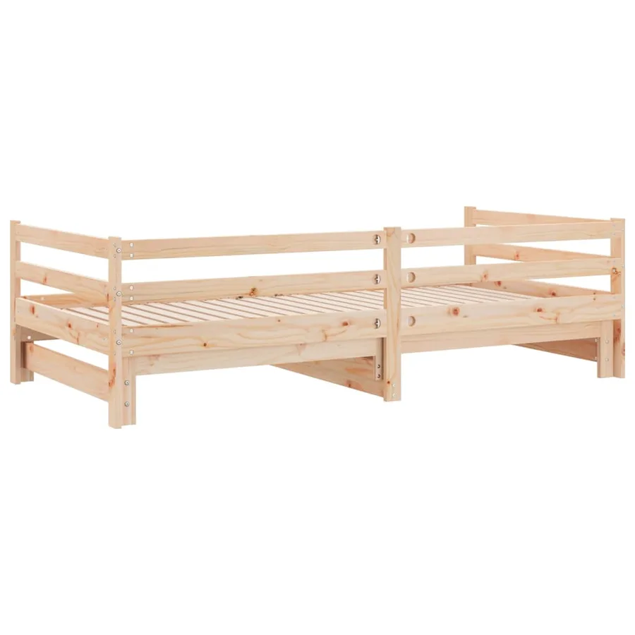 Lit coulissant sans matelas 2x(90x200) cm - 8