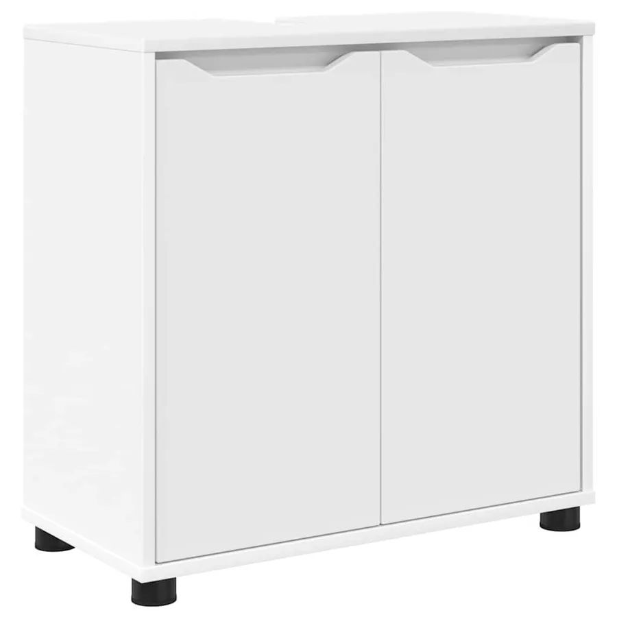 Ensemble de mobilier de salle de bain avec tiroir 3 pcs Blanc - 5
