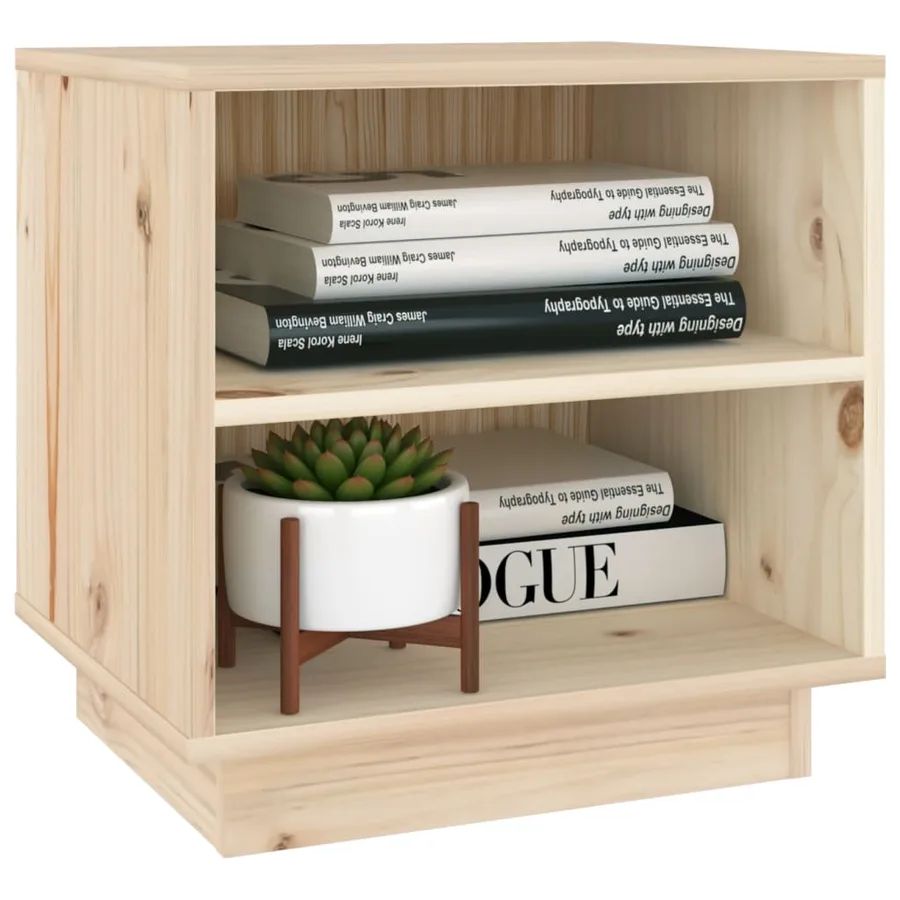 Table de chevet 40x34x40 cm Bois de pin solide - 4