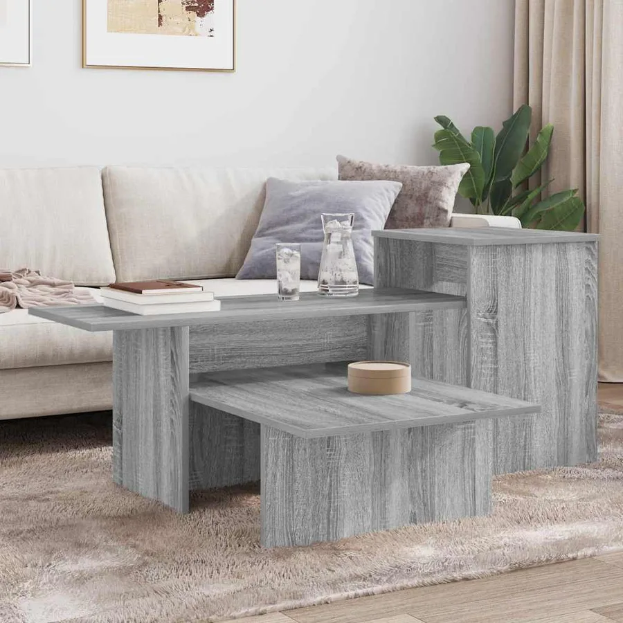 Table console Gris Sonoma 91,5 x 35 x 38,5 cm Bois d'ingénierie - 4