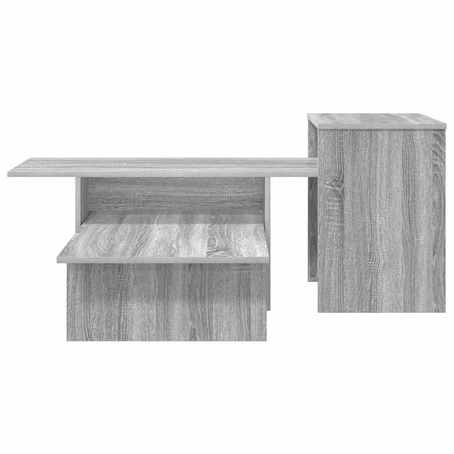 Table console Gris Sonoma 91,5 x 35 x 38,5 cm Bois d'ingénierie - 5