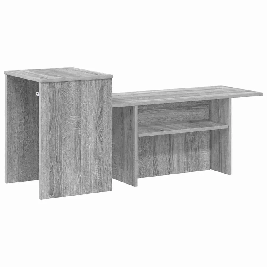Table console Gris Sonoma 91,5 x 35 x 38,5 cm Bois d'ingénierie - 7