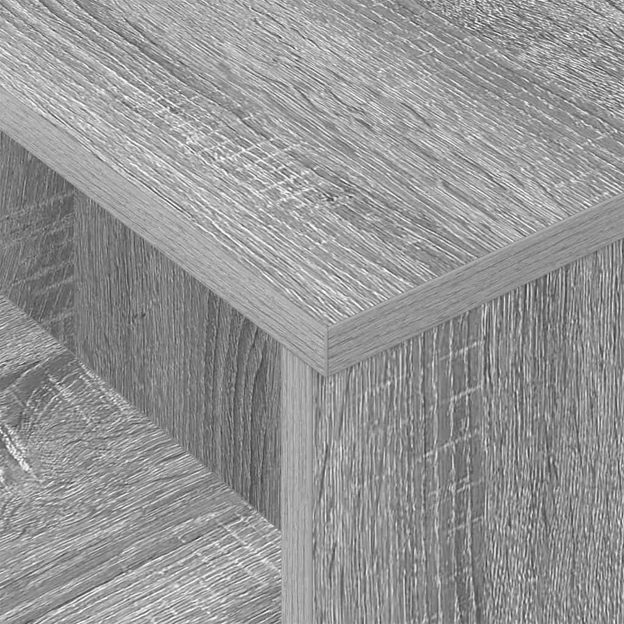 Table console Gris Sonoma 91,5 x 35 x 38,5 cm Bois d'ingénierie - 9