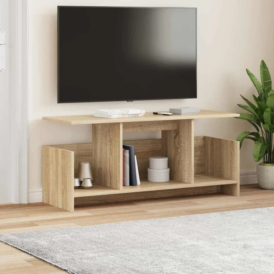Meuble TV Chêne Sonoma 102 x 35 x 45 cm Bois d'ingénierie - 4
