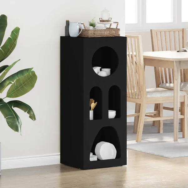 Buffet ELST Noir 40 x 35 x 100.5 cm Bois d'ingénierie