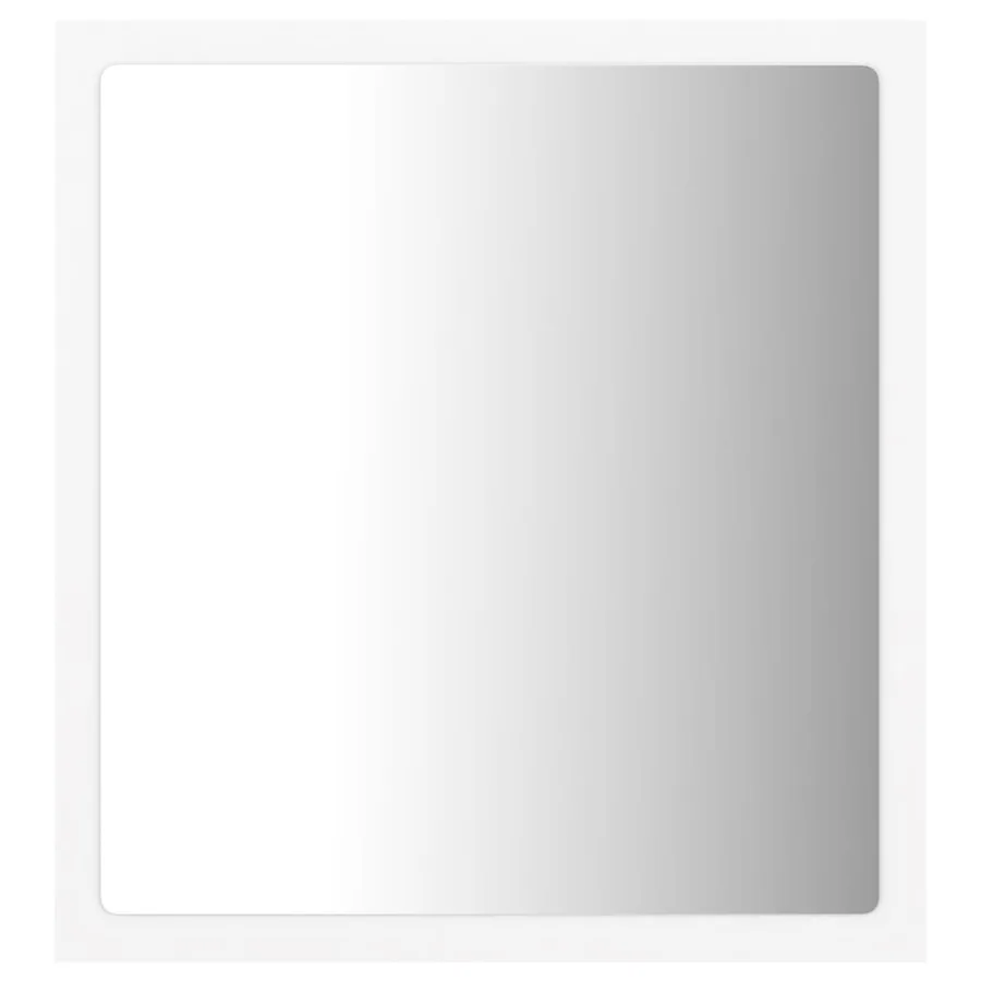 Miroir à LED de salle de bain Blanc 40x8,5x37 cm Acrylique - 3