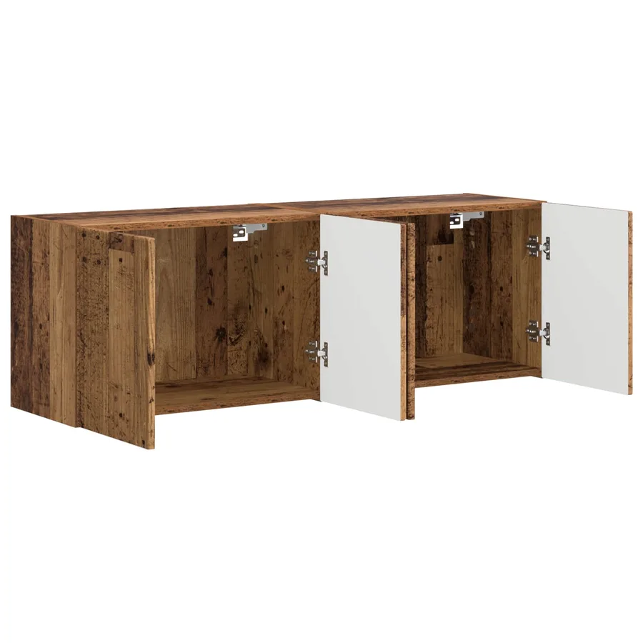 Meuble TV mural 2 pcs Bois Ancien 59,5 x 31 x 40 cm - 5