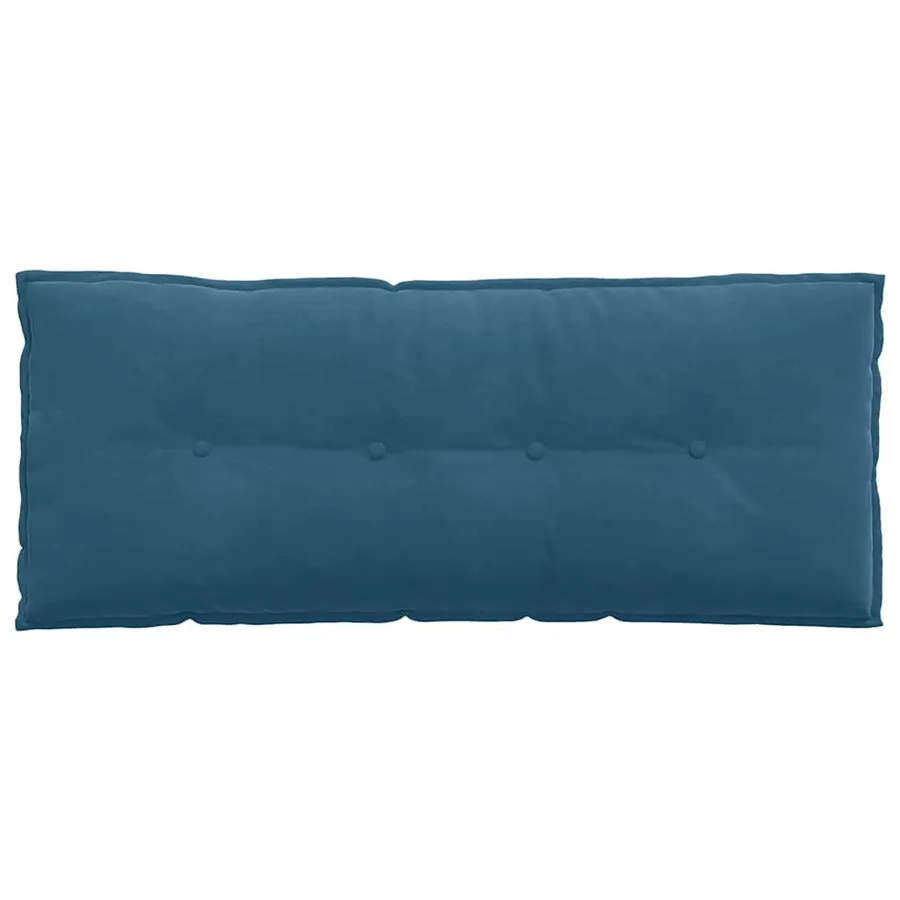 Coussin de Dos Bleu 120 x 50 cm Tissu en velours côtelé - 6