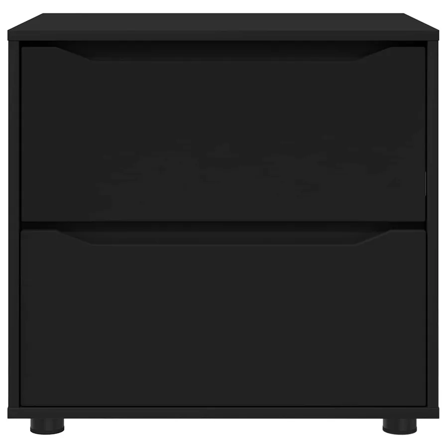 Armoire de rangement Noir 60 x 48 x 57 cm Bois d'ingénierie - 6