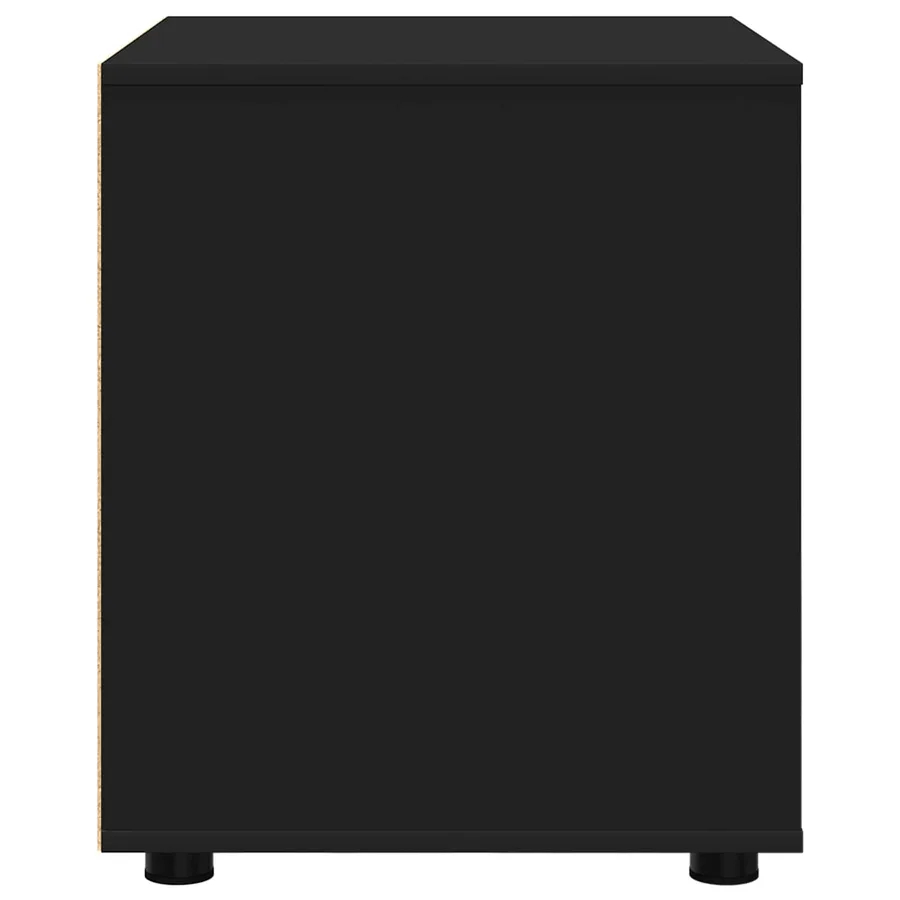Armoire de rangement Noir 60 x 48 x 57 cm Bois d'ingénierie - 7