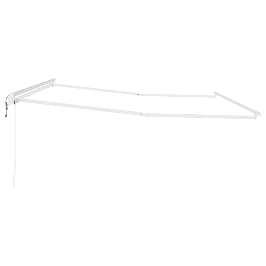 Cadre d'auvent Blanc 450 × 300 cm Aluminium - 5