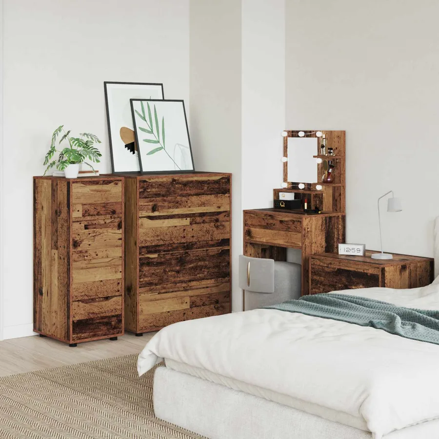 Armoire de rangement Bois Ancien 40 x 48 x 105 cm - 4