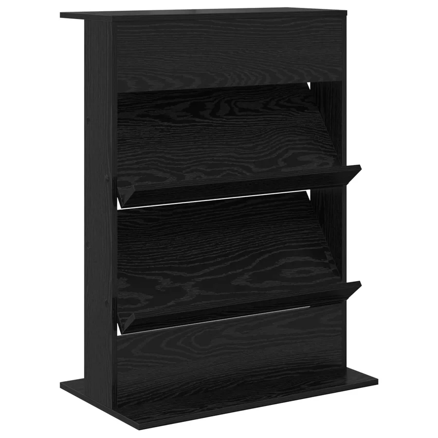 Étagère à magazines avec étagère Chêne noir 70 x 41 x 96 cm - 2