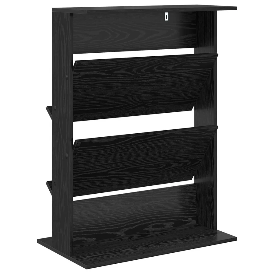 Étagère à magazines avec étagère Chêne noir 70 x 41 x 96 cm - 7