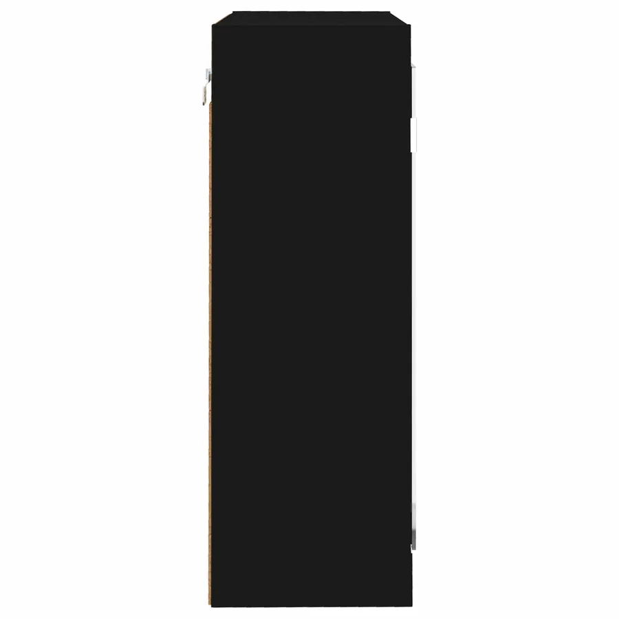 Armoire Miroir de Salle de Bain avec porte Noir 60 x 20 x 60 cm - 7