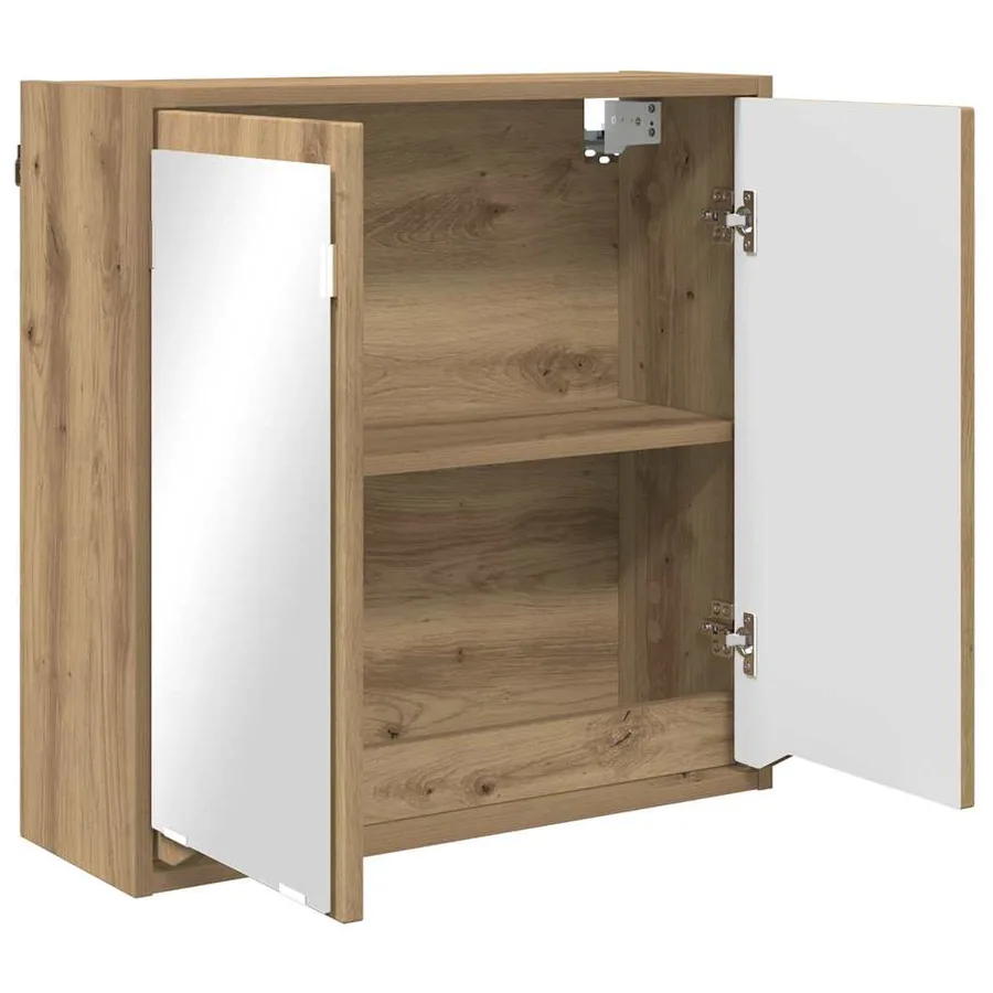 Armoire Miroir de Salle de Bain Chêne artisanal 60 x 20 x 60 cm - 5