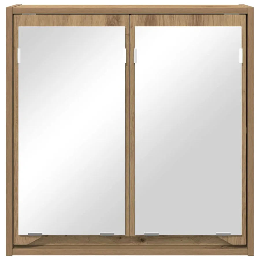 Armoire Miroir de Salle de Bain Chêne artisanal 60 x 20 x 60 cm - 6