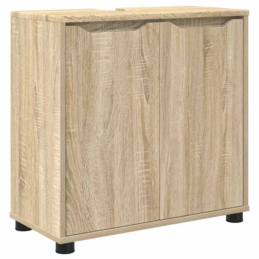 Ensemble de mobilier de salle de bain 3 pcs Chêne Sonoma - 5
