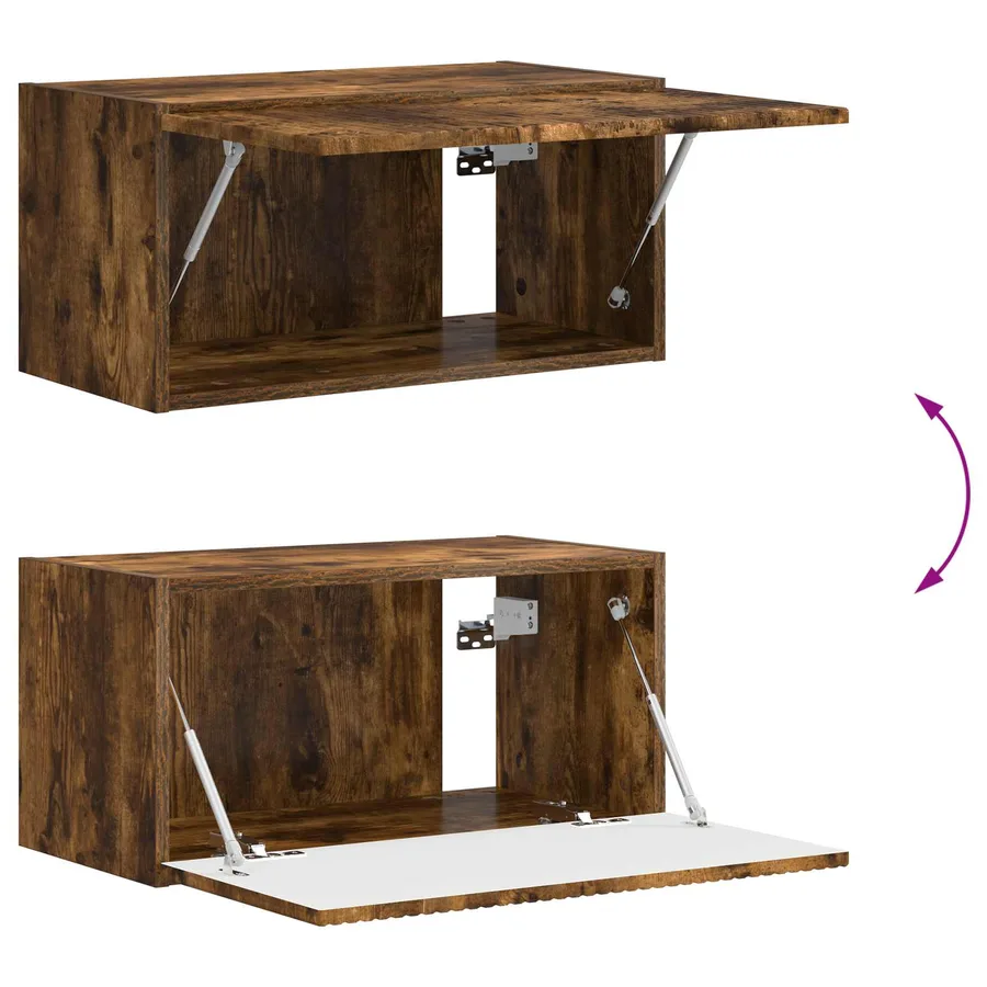 Ensemble meuble TV 5 pcs Chêne fumé Bois d'ingénierie - 11