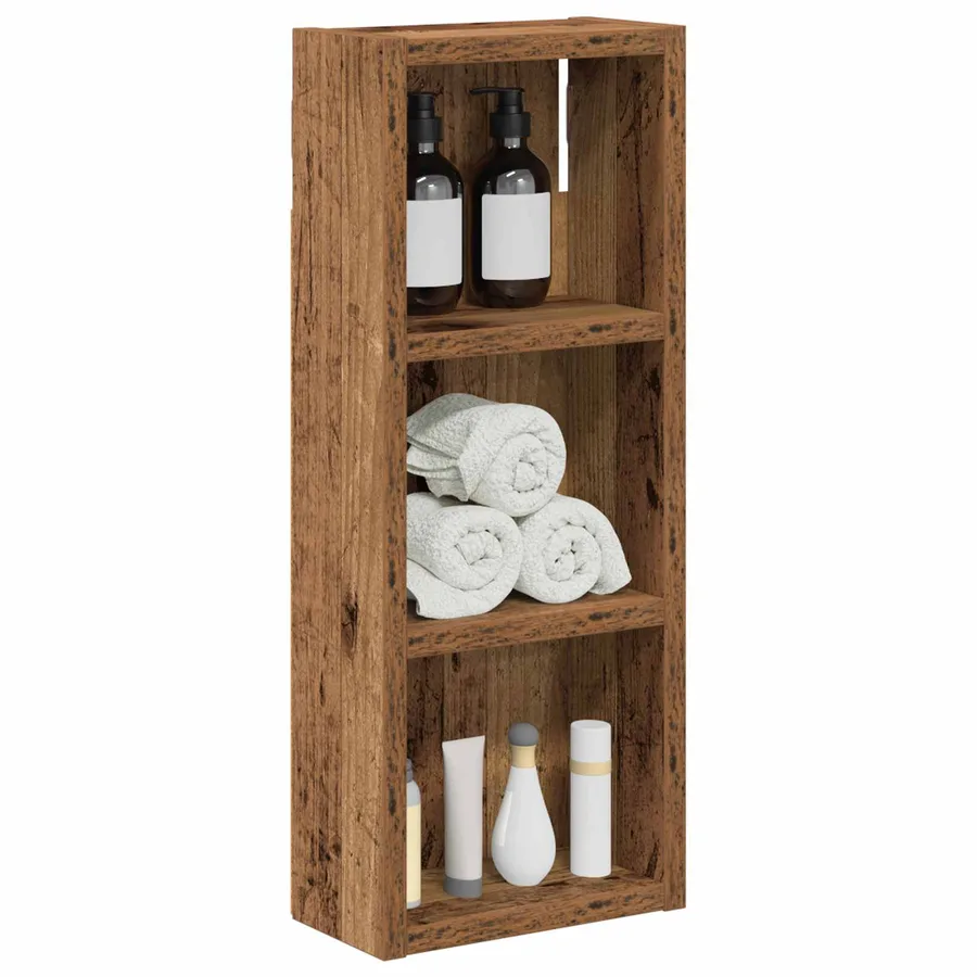 Armoire murale de salle de bain Bois ancien 20 x 10 x 50 cm - 3