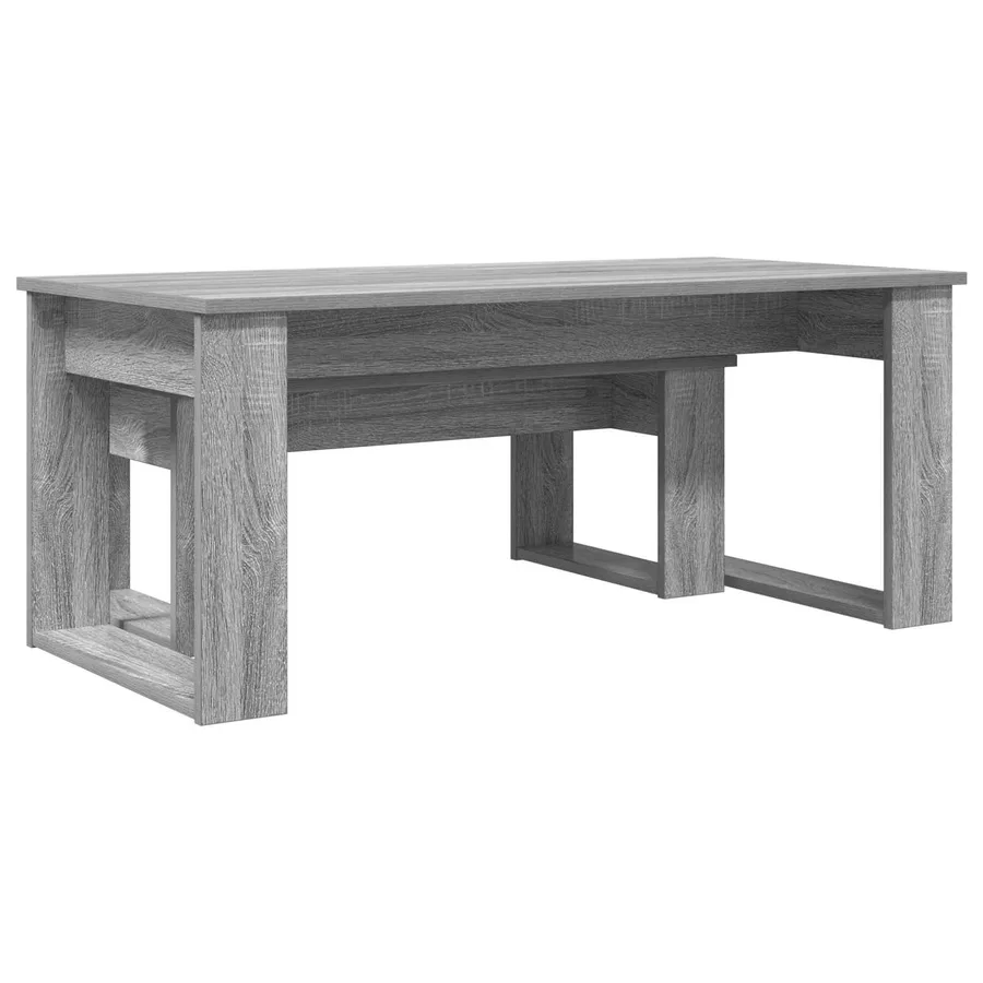 Ensemble de tables basses 2 pcs Gris Sonoma Bois d'ingénierie - 8