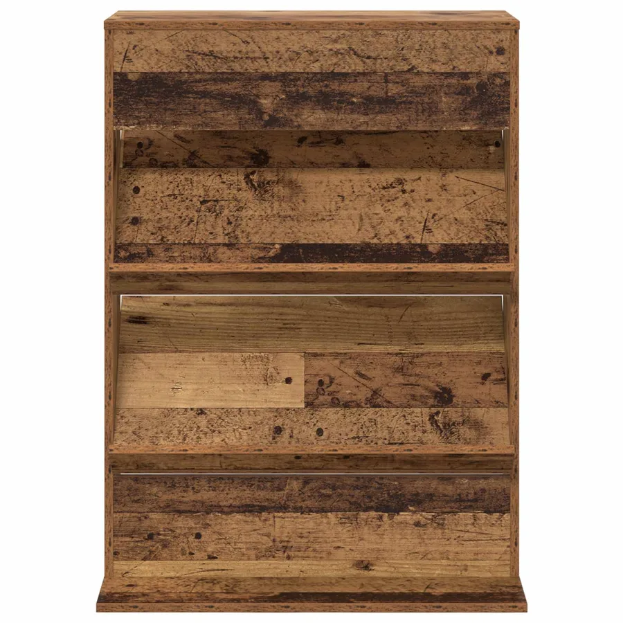 Étagère à magazines avec étagère Bois ancien 70 x 41 x 96 cm - 5