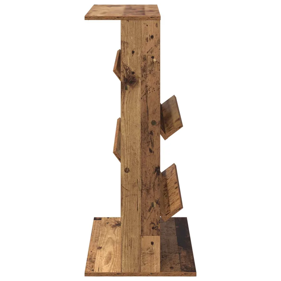 Étagère à magazines avec étagère Bois ancien 70 x 41 x 96 cm - 6