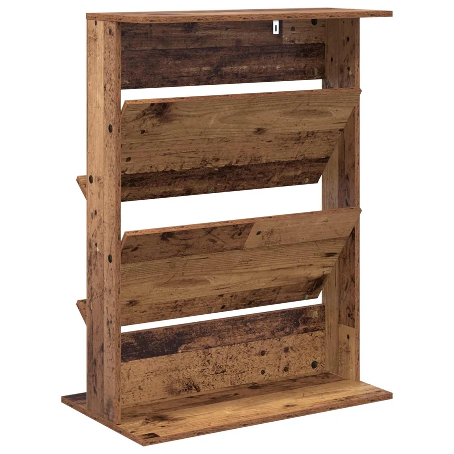 Étagère à magazines avec étagère Bois ancien 70 x 41 x 96 cm - 7