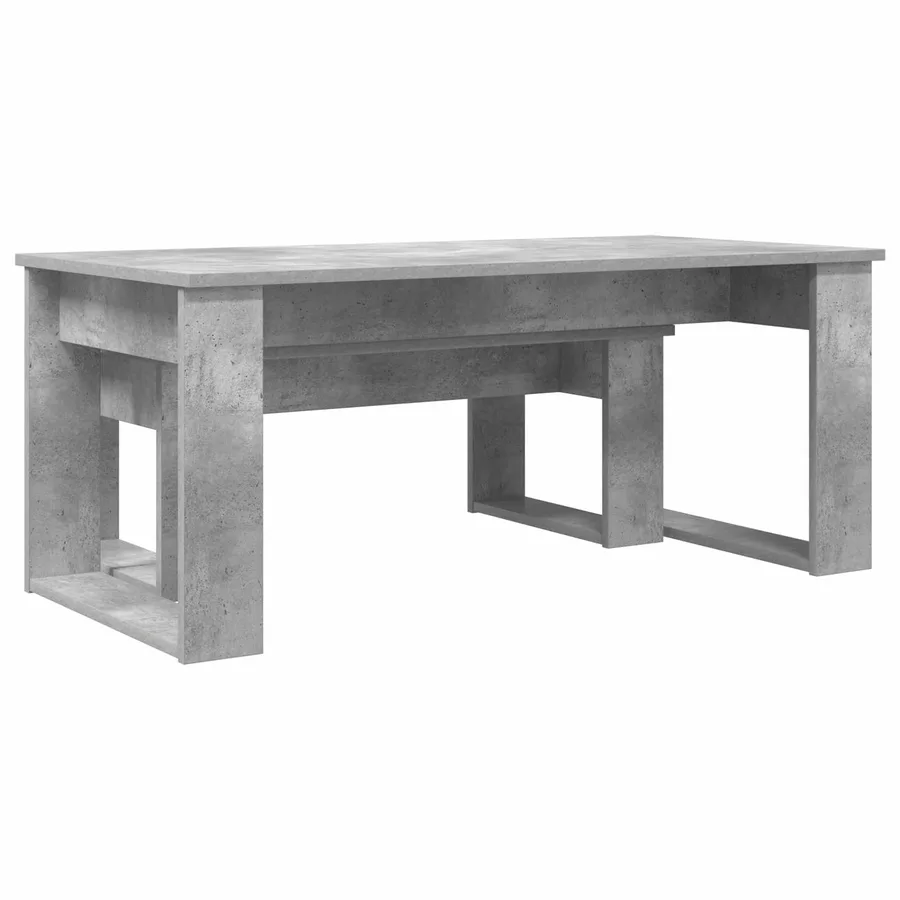 Ensemble de tables basses 2 pcs Gris béton Bois d'ingénierie - 10