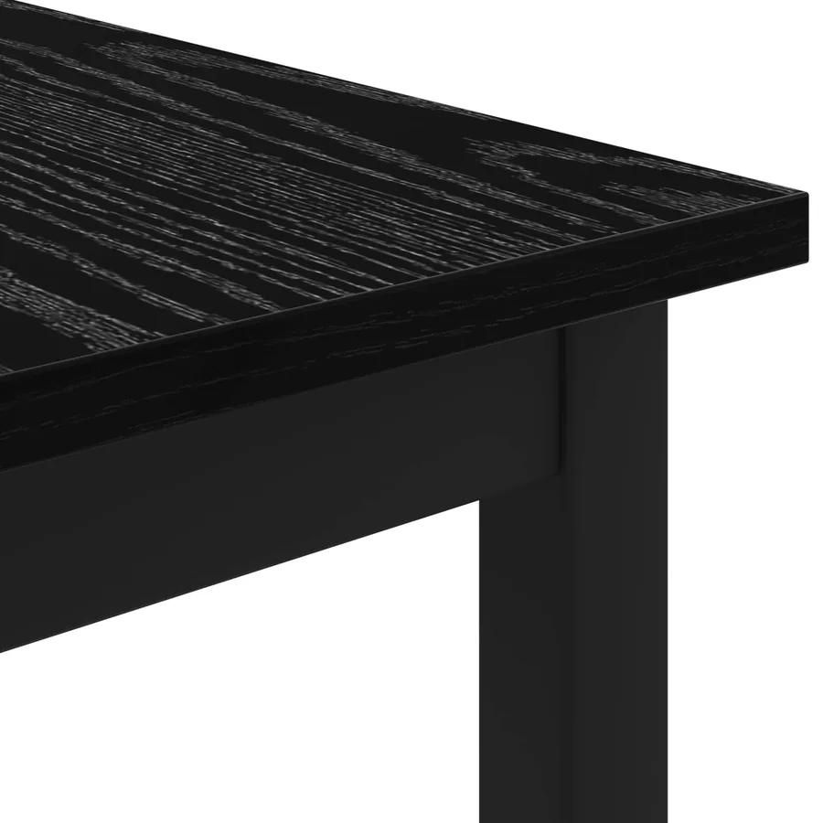 Table basse Chêne noir 70 x 50 x 36 cm Bois d'ingénierie - 7