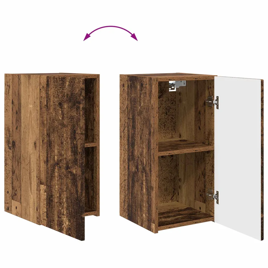 Ensemble meuble TV 4 pcs Bois ancien Bois d'ingénierie - 11